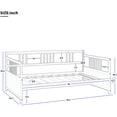 thumbnail image 4 of Harper & Bright Designs Solid Wood Daybed, Twin Size Bedframe Multifunctional Daybed for Boys Girls, White, 4 of 8