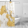 thumbnail image 2 of Coolnut Crane and Flower Shower Curtain for Bathroom Modern Bathroom Waterproof Washable Fabric Shower Curtains with 12 Hooks for Hotel Bathroom Bathtubs 60x72 Inch Home Decor, 2 of 6