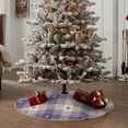 thumbnail image 6 of Kll Heart Check Plaid Christmas Tree Skirt 30",Party Decorations Farmhouse For Christmas Decorations Holiday Party, 6 of 8