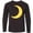 AB-Black, variant on Inktastic Cute Yellow Moon Long Sleeve Youth T-Shirt