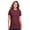 Maroon Mist, variant on Gildan Women's Softstyle CVC T-Shirt Semi-fitted Crewneck Tee Shirt (Maroon Mist, M)