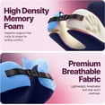 thumbnail image 3 of ComfyNap® Versatile Travel Neck Pillow for Airplane [Patented], 9 Positions in 3 Techniques, Plane Pillow with Pure Memory Foam, Travel Pillow with HeadRest Flight Sleep, Travel Essential - Zeus, 3 of 5
