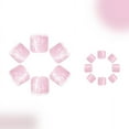 thumbnail image 4 of FSTDelivery 24 Tablets Classic Solid Color Glue on Toenails Set for Women Girls,Short Square Fake Nails Acrylic White Border Nails for Office Daily Wedding,Full Nail Wrap Gift for Valentine's Holiday, 4 of 6