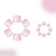 thumbnail image 4 of Kit de uñas con borde blanco y flores, parche para uñas 24PSC, 4 of 6