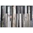 thumbnail image 2 of BarnwoodUSA Rustic Farmhouse 60" x 3" Weathered Gray Reclaimed Thin Split Wood Planks, Set of 6, 2 of 11