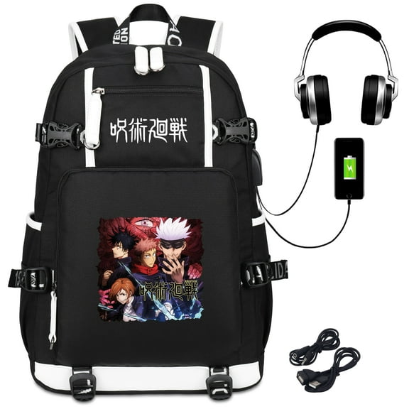 Roffatide Anime Print Oxford Laptop Bookbag