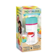 Nostalgia Electric 80 Watt Ice Shaver with Ice Mold & Reusable Cone, Teal & White