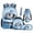 Blue Snow Penguin, variant on Jeiento Girls Backpack And Lunch Box Set 5-Piece Water-Resistant Funny Axolotl School Bags for Girls Elementary Students, Back to School Supplies with Padded Straps