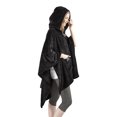 thumbnail image 2 of Comfort Spaces Black Polyester Plush Throw, 60" x 50", 2 of 9