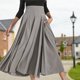 thumbnail image 4 of Falda Vestido Casual MujerFalda Drapeada con Bolsillos Viajes de Verano (Gris Claro XXL) Kuymtek Gris claro T XXL para Mujer, 4 of 6
