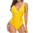 thumbnail image 2 of FcBaudy Maillots de Bain pour Femmes Maillot de Bain pour Femme Grande Taille Maillot de Bain pour Femme Femme une-Pièce Maillots de Bain Unis Tenue de Plage Robe de Bain Femme Maillot de Bain, 2 of 7