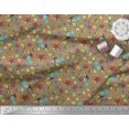 thumbnail image 3 of Soimoi Poly Georgette Fabric Fish,Mermaid & Starfish Ocean Print Fabric by Yard 42 Inch Wide, 3 of 3