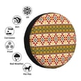 thumbnail image 4 of Fotbe Aztec Funda de Llanta de Repuesto con Estampado, Engrosada, Ajuste Universal para Jeep, Remolque, RV, SUV, Camión-17 inch, 4 of 6