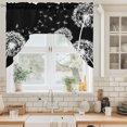 Dandelion Plants Swag Valance for Windows, Vintage White Dandelions ...