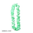 thumbnail image 2 of Hawaiian Lei Ruffled Flower Necklace 41", Tropical Hula Garland, Beach Themed Luau Decor Accessory for Adults Summer Birthday, Hen Stag, Fancy Dress, Themed Events, Poolside Celebrations, 2 of 7