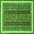 thumbnail image 1 of Ahgly Company Indoor Square Abstract Green Modern Area Rugs, 5' Square, 1 of 4