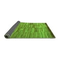 thumbnail image 2 of Ahgly Company Indoor Rectangle Abstract Green Modern Area Rugs, 2' x 5', 2 of 4