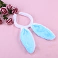 thumbnail image 2 of EeaseMX Diademas con orejas de conejo de peluche Diadema de conejo Diademas con orejas de conejo (Blanco y azul), 2 of 7