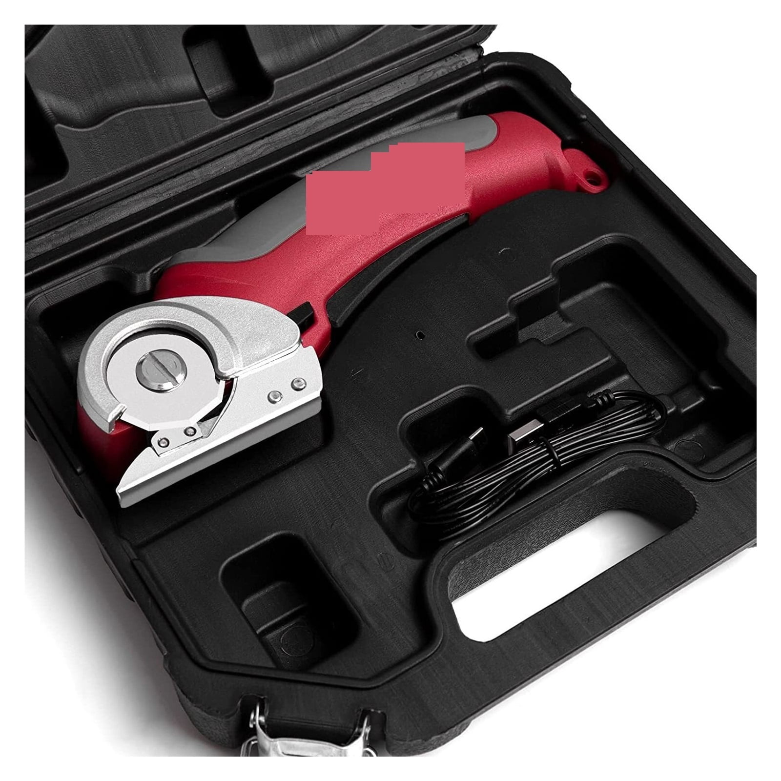 Electric Scissor Portable Cordless Rechargeable Electric Round Scissor Leather Paper Fabric Rotary Cloth Cutter Kit Cutting Tool ,Sharp & Durable