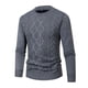 thumbnail image 1 of pstuiky manga larga de hombre, Suéter informal de moda para hombre, color liso, manga larga, cuello redondo. top de hombre xxl, 1 of 6
