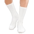 thumbnail image 3 of Men's Wholesale King Size Cotton Crew Socks - Plus Size Athletic Socks For Men - 13-16 - White - 120 Pack, 3 of 5