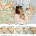 thumbnail image 3 of Wonnitar 4'x6' Bohemian Floral Medallion Area Rug,Oriental Distressed Bedroom Rug Country Vintage Faux Wool Indoor Throw Mat Non-Slip Washable Low-Pile Carpet for Bathroom Living Kitchen Laundry Room, 3 of 6