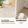 thumbnail image 3 of ZRSDIXK 5'x7' Area Rugs for Living Room, Arch Pattern Low Pile Textured Rugs Carpets, Washable Modern Rug for Living Room Bedroom Dining Room, Beige, 3 of 11