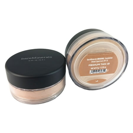 BareMinerals Original Foundation SPF 15 .28 oz Med. Tan 18 - Walmart.com