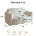 thumbnail image 3 of GOODONE Giant Bean Bag Chair,Loveseat Plush Reading Chair Suitable for Adults,Comfortable Floor Sofa,Perfect for Living Room and Bedroom,Beige, 3 of 8