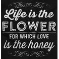 thumbnail image 2 of Cute Life is Flower Love the Honey Women Plus Size Long Sleeve Graphic Tee Brisco Brands 3X, 2 of 5