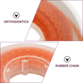 Zcyifa Orange Orthodontic Power Chain for Braces High Rubber Band