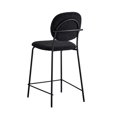 thumbnail image 5 of Pemberly Row Boucle Counter Height Stools (Set of 2) in Black, 5 of 6