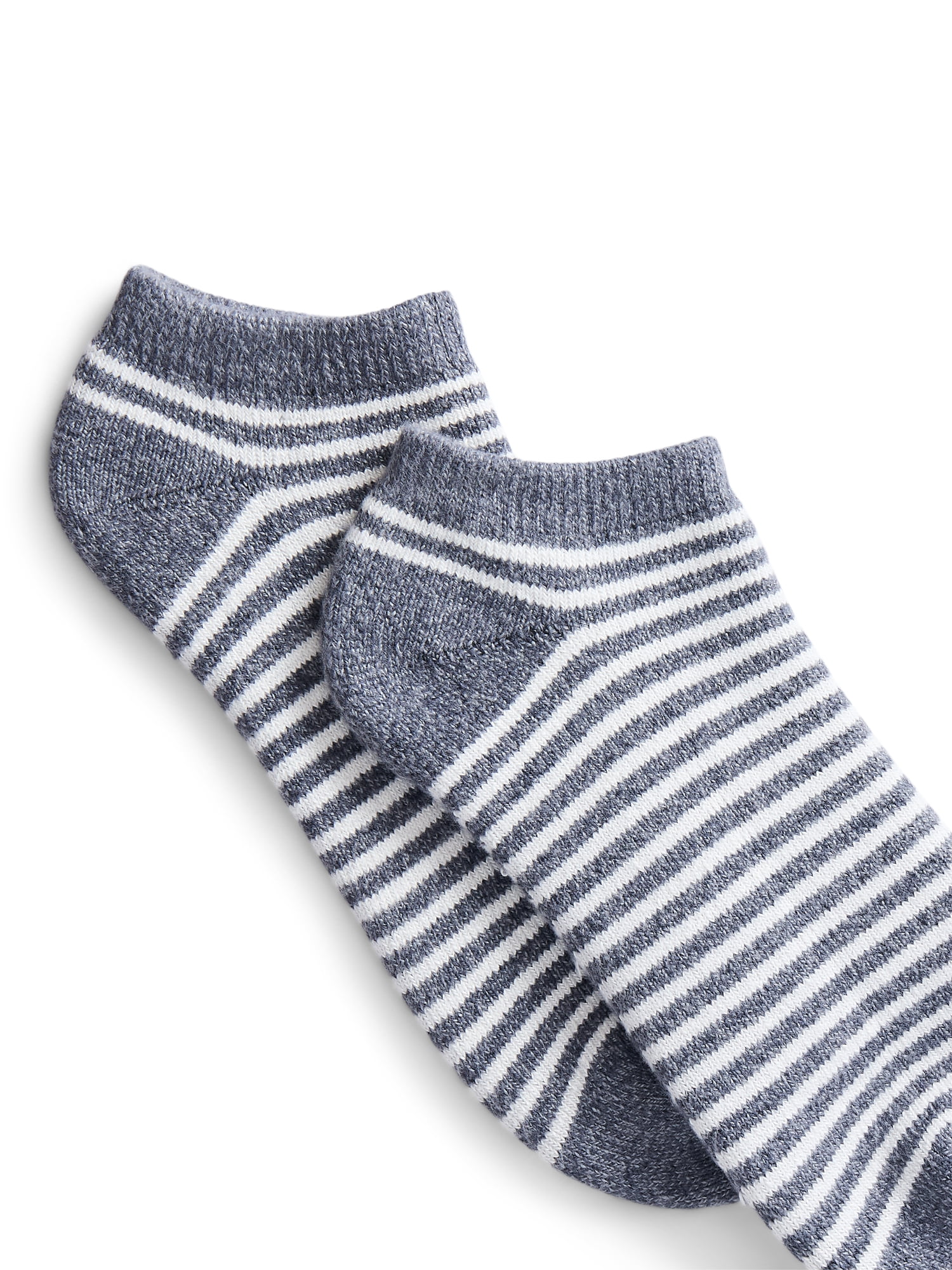 Joyspun Women's Comfort Full Terry Low Cut Socks, 3-Pack, Fits Shoe Size 4-10