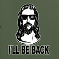 thumbnail image 5 of Wild Bobby Jesus: Ill Be Back Inspirational/Christian Men Graphic Tee, Military Green, 5X-Large, 5 of 5