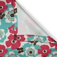 thumbnail image 4 of Ambesonne Floral Window Valance, Spring Nature Retro Sixties, 54" X 18", Dark Coral Blue, 4 of 5