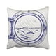 thumbnail image 1 of Funda de almohada ABPHQTO Ventana Ojo de Buey metálico Doodle Estilo Barco 45x45 cm, 1 of 1