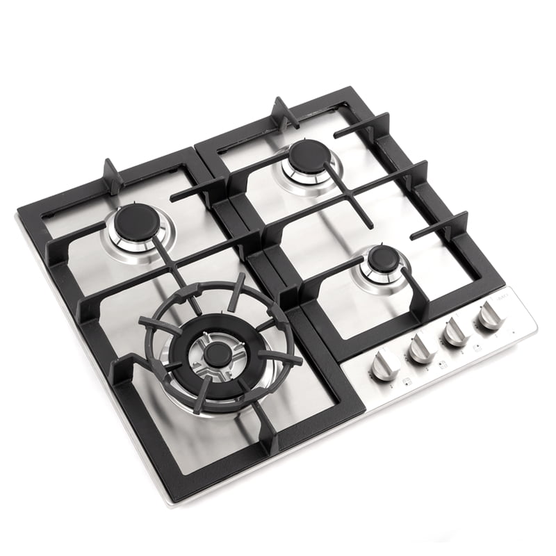 24 in. Gas Cooktop in Stainless Steel with 4 Sealed Burners