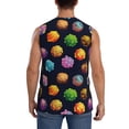 thumbnail image 4 of Xecao Lovely Planet Print Men's Tank Top: Sleek Sleeveless Tee for Casual Sports and Beach Occasions-X-Large, 4 of 7