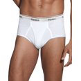 thumbnail image 1 of Hanes Men`s Classics TAGLESS No Ride Up Briefs 2X-4X, 2XL, White, 1 of 3