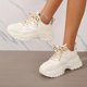 thumbnail image 1 of Zapatillas De Deporte De Malla Con Plataforma Para Mujer, Zapatos Antideslizantes Con Punta Redonda Y Puntera Baja Con Cordones, Zapatos Cómodos Para Exteriores, 1 of 4