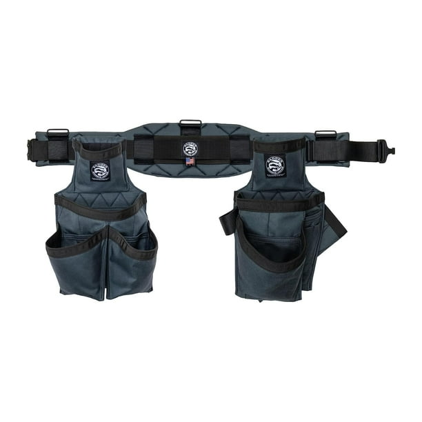 Set de carpintero Occidental Leather Badger, tamaño pequeño, color gris plomizo