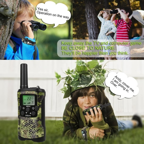 Talkie-walkie pour enfants, jouet radio à 2 voies à longue portée de 3  miles