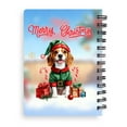 thumbnail image 2 of Merry Christmas Woofmas Xmas Noel Beagle Elf Candy Cane Snow Spiral Bound Journal Beagles Dog Lover Gifts Idea 5x7in Spiral Notebook - 13017, 2 of 5