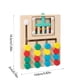 thumbnail image 3 of Tablero de bolas de rompecabezas de madera | Laberinto de cuentas multicolor de 4 canales | Juego de entrenamiento de pensamiento mental | Desarrollo de habilidades cognitivas | Rompecabezas, 3 of 6