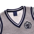 thumbnail image 3 of Boys Sweater Vest Casual V Neck Sleeveless Pullover Knit School Waistcoat Uniform Casual Outfits 1-8Y, 3 of 6