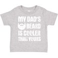 thumbnail image 3 of Inktastic My Dad's Beard is Cooler Than Yours in White Boys Toddler T-Shirt, 3 of 5