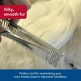 thumbnail image 3 of duomi-Pet Safari Dog Grooming Combs for Medium and Fine Coats - Undercoat Rake for Fine Coats - For Small, Medium or Large Dogs - 4 1/2", 3 of 4