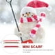 thumbnail image 2 of 8 mini bufandas navideñas de punto con forma de botella de vino, ideales para decorar muñecas y Navidad., 2 of 8