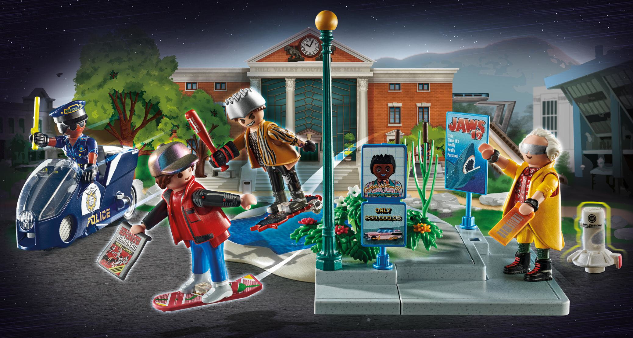 PLAYMOBIL Back to the Future Part II Hoverboard Chase - image 3 of 9