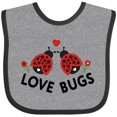 thumbnail image 3 of Inktastic Love Bugs Red Ladybugs Valentine's Day Boys or Girls Baby Bib, 3 of 4